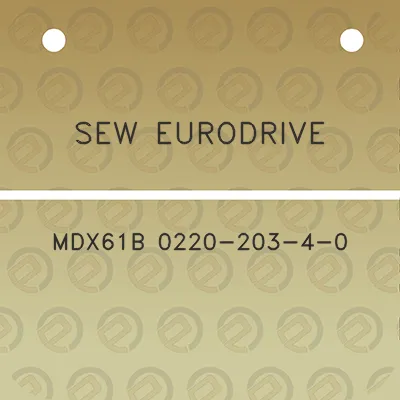 sew-eurodrive-mdx61b-0220-203-4-0