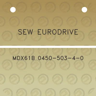 sew-eurodrive-mdx61b-0450-503-4-0