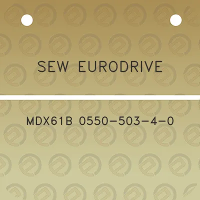 sew-eurodrive-mdx61b-0550-503-4-0