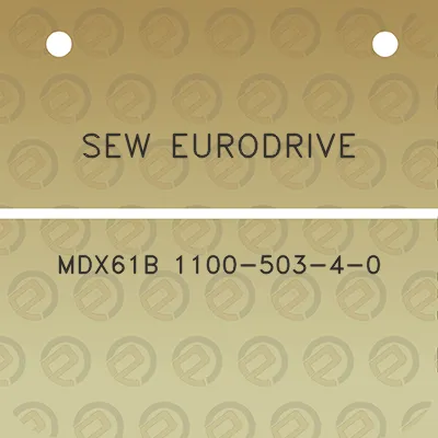 sew-eurodrive-mdx61b-1100-503-4-0