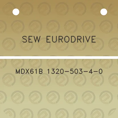 sew-eurodrive-mdx61b-1320-503-4-0