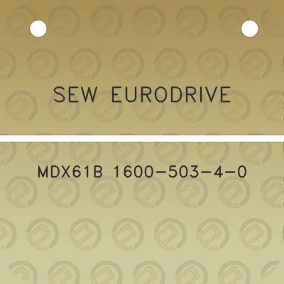 sew-eurodrive-mdx61b-1600-503-4-0