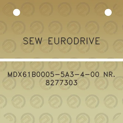 sew-eurodrive-mdx61b0005-5a3-4-00-nr-8277303