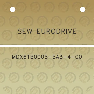 sew-eurodrive-mdx61b0005-5a3-4-00