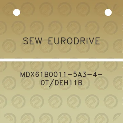 sew-eurodrive-mdx61b0011-5a3-4-0tdeh11b