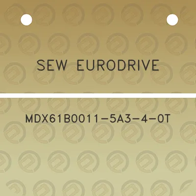 sew-eurodrive-mdx61b0011-5a3-4-0t