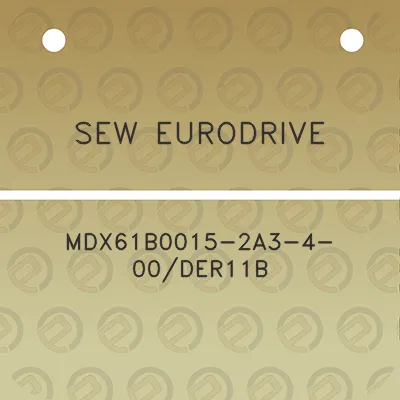 sew-eurodrive-mdx61b0015-2a3-4-00der11b