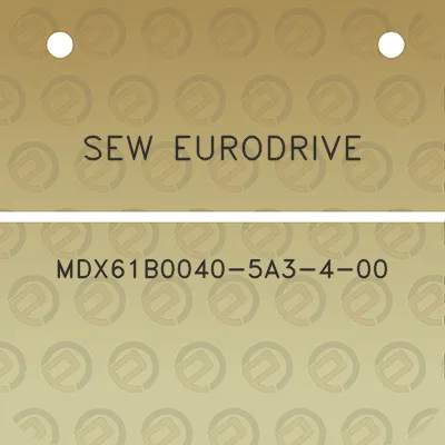 sew-eurodrive-mdx61b0040-5a3-4-00