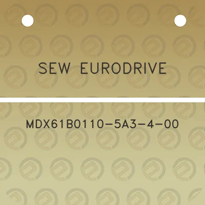 sew-eurodrive-mdx61b0110-5a3-4-00