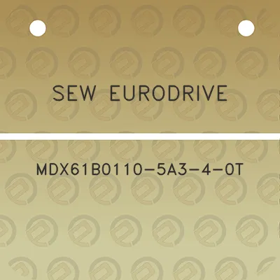 sew-eurodrive-mdx61b0110-5a3-4-0t