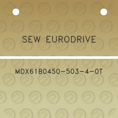 sew-eurodrive-mdx61b0450-503-4-0t