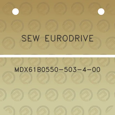 sew-eurodrive-mdx61b0550-503-4-00