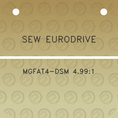 sew-eurodrive-mgfat4-dsm-4991