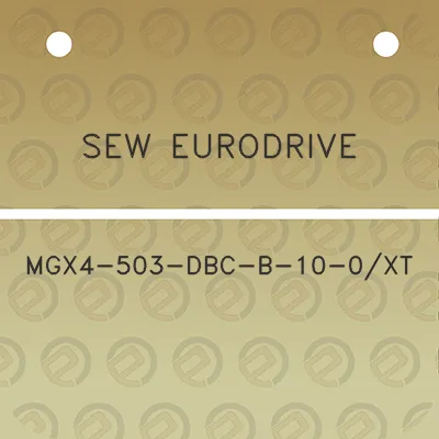 sew-eurodrive-mgx4-503-dbc-b-10-0xt