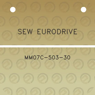 sew-eurodrive-mm07c-503-30