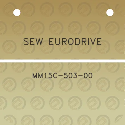 sew-eurodrive-mm15c-503-00