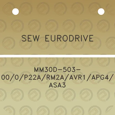 sew-eurodrive-mm30d-503-000p22arm2aavr1apg4asa3