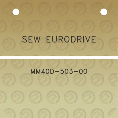 sew-eurodrive-mm40d-503-00