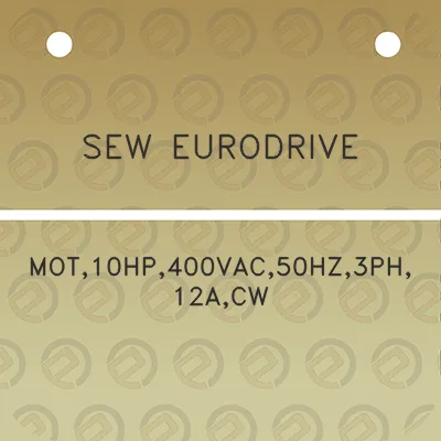 sew-eurodrive-mot10hp400vac50hz3ph12acw