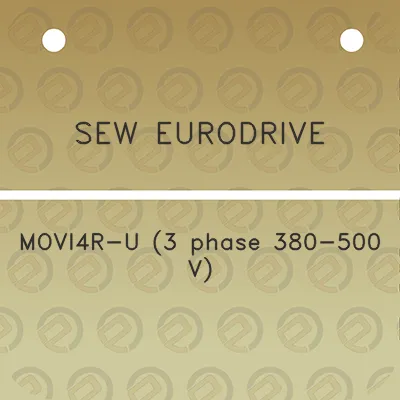 sew-eurodrive-movi4r-u-3-phase-380-500-v