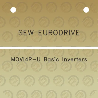 sew-eurodrive-movi4r-u-basic-inverters