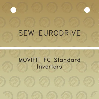 sew-eurodrive-movifit-fc-standard-inverters