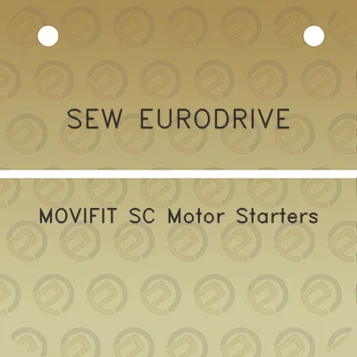 sew-eurodrive-movifit-sc-motor-starters