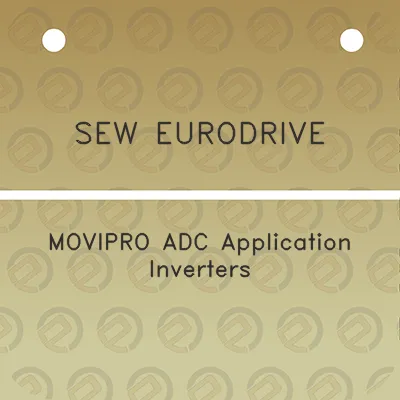 sew-eurodrive-movipro-adc-application-inverters