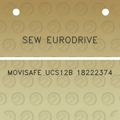 sew-eurodrive-movisafe-ucs12b-18222374