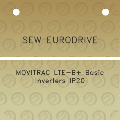 sew-eurodrive-movitrac-lte-b-basic-inverters-ip20