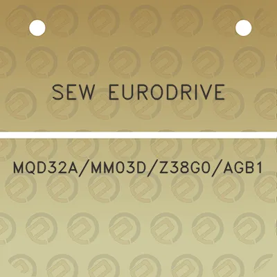 sew-eurodrive-mqd32amm03dz38g0agb1