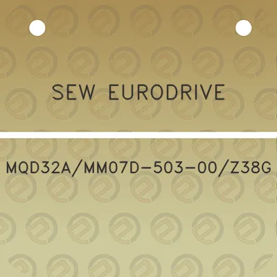 sew-eurodrive-mqd32amm07d-503-00z38g