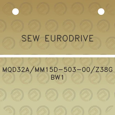 sew-eurodrive-mqd32amm15d-503-00z38g-bw1