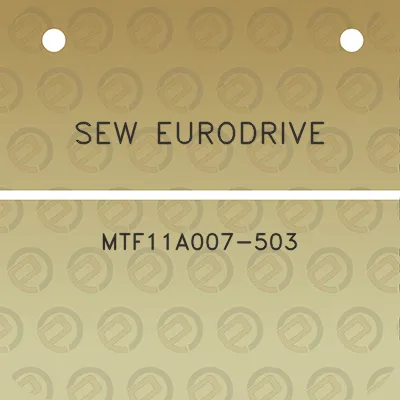 sew-eurodrive-mtf11a007-503