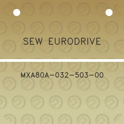 sew-eurodrive-mxa80a-032-503-00