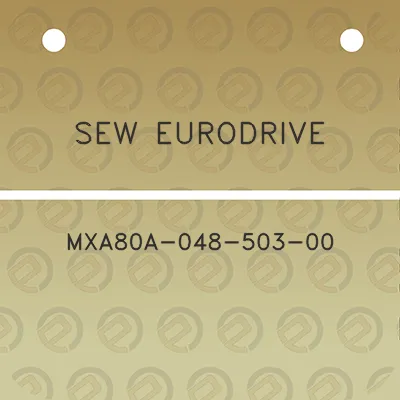 sew-eurodrive-mxa80a-048-503-00