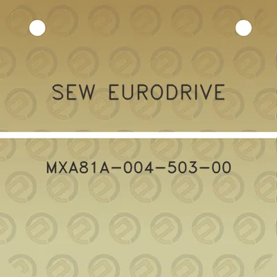 sew-eurodrive-mxa81a-004-503-00