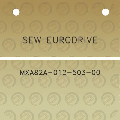 sew-eurodrive-mxa82a-012-503-00