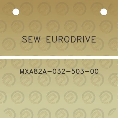 sew-eurodrive-mxa82a-032-503-00