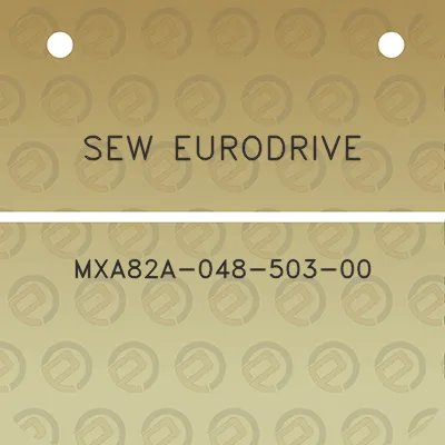 sew-eurodrive-mxa82a-048-503-00