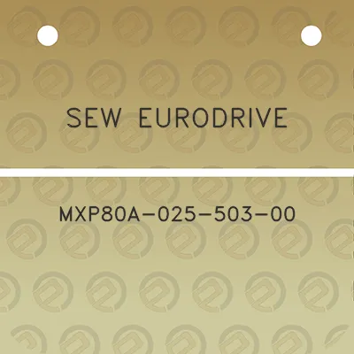 sew-eurodrive-mxp80a-025-503-00