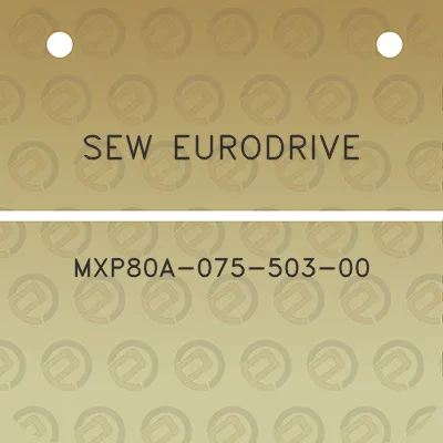 sew-eurodrive-mxp80a-075-503-00