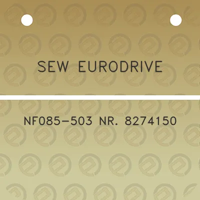 sew-eurodrive-nf085-503-nr-8274150