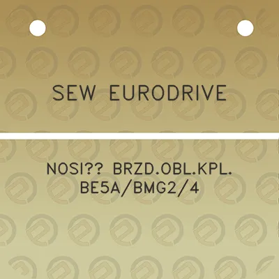 sew-eurodrive-nosic-brzdoblkpl-be5abmg24