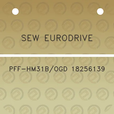 sew-eurodrive-pff-hm31bogd-18256139