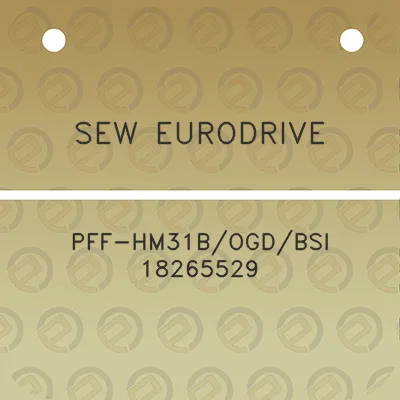 sew-eurodrive-pff-hm31bogdbsi-18265529