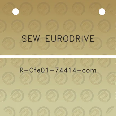 sew-eurodrive-r-cfe01-74414-com