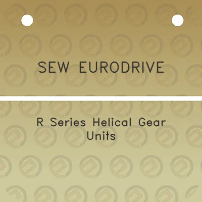 sew-eurodrive-r-series-helical-gear-units