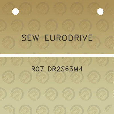 sew-eurodrive-r07-dr2s63m4