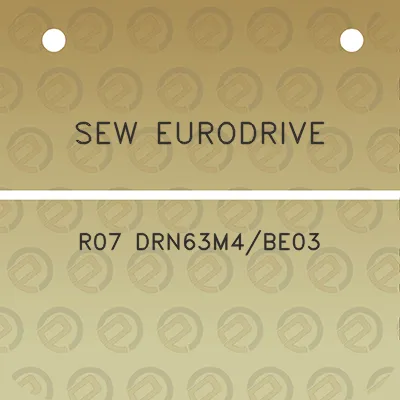 sew-eurodrive-r07-drn63m4be03